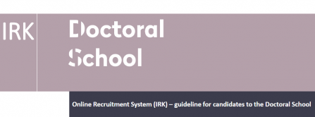 IRK – registration guidelines